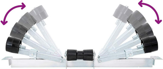 Boat Trailer Lower Support 90.5 X 12 X 32 Cm Silver 42039148 Silver