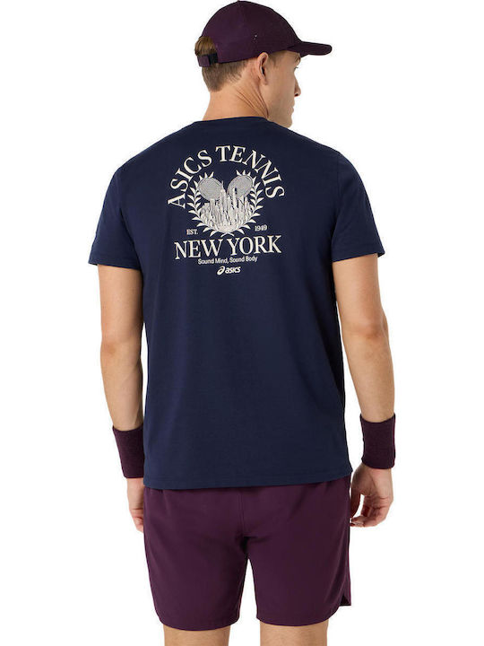 ASICS Game Seasonal Graphic 2041A351-403 Männliche Bluse Blau