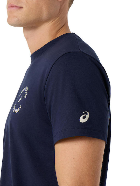 ASICS Game Seasonal Graphic 2041A351-403 Männliche Bluse Blau