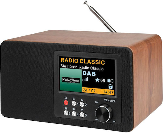 Albrecht DR 863 Ретро Настолно Радио с Мрежово Захранване DAB+ с Bluetooth Кафяв