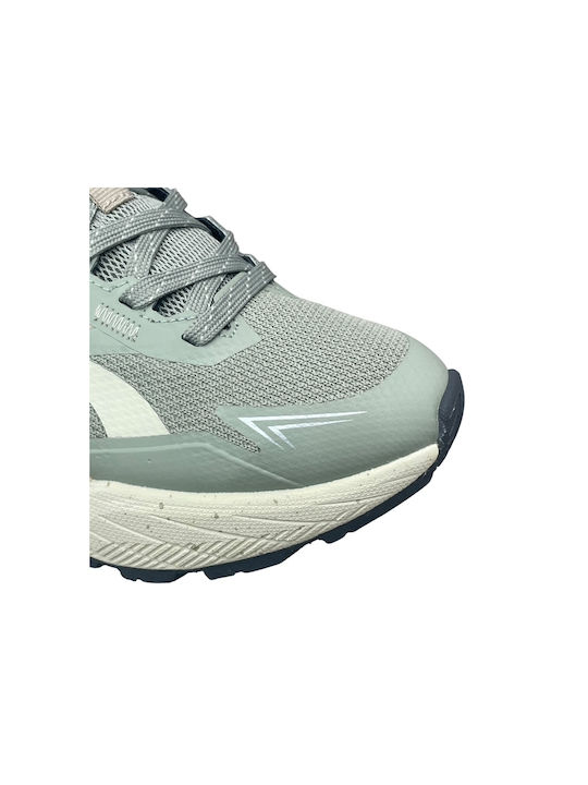 Base Trail Mid Sportschuhe Trail Running Grün / Beige