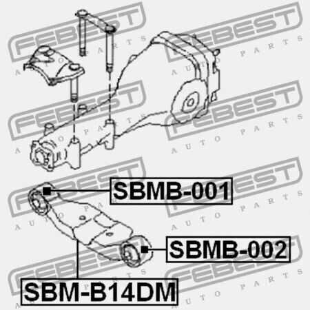Kissen Hinter Differenzial Subaru Impreza G12 2007.03 Jp 41310-ag022