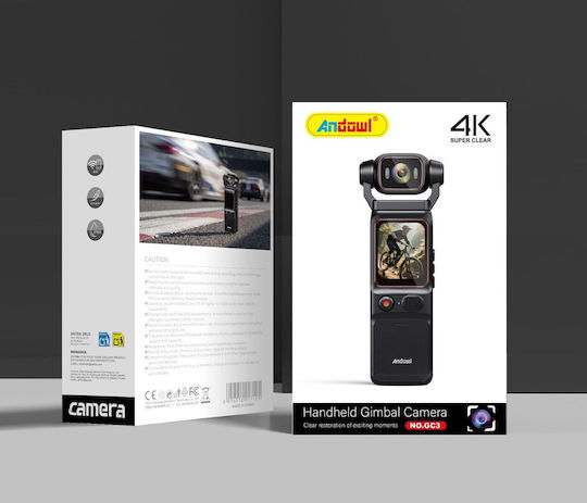 Andowl GC3 128GB Екшън камера 4K Ultra HD с Тъч Екран Черна
