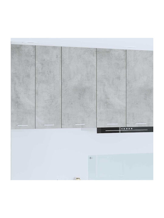 Wall Kitchen Cabinet with Grey Countertop 40x31cm