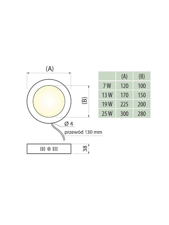 Deckenleuchte Led Oris 24w Ip20 Neutral