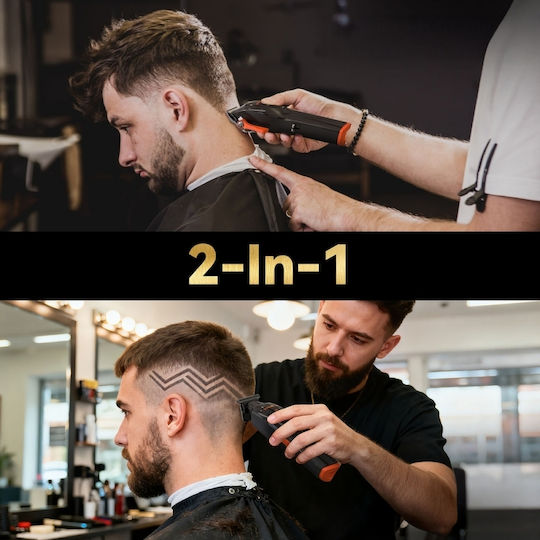 MaxGroom Wiederaufladbare Haarschneidemaschine Schwarz