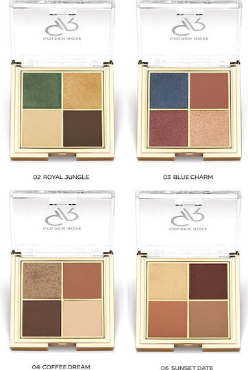 Golden Rose Eye Shadow Palette Matte in Solid Form 06 Sunset Date 8.8gr