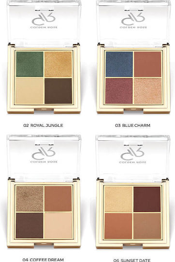 Golden Rose Eye Shadow Palette Matte in Solid Form 06 Sunset Date 8.8gr