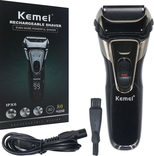 Kemei Vintage Elektrorasierer Gesicht Wiederaufladbar