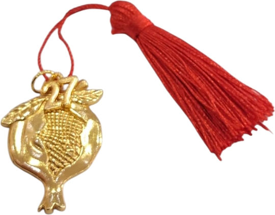 Щастие За Дома Handmade 2027 Пискюл Голям Златист Нар 3х4см 2027-gf3024