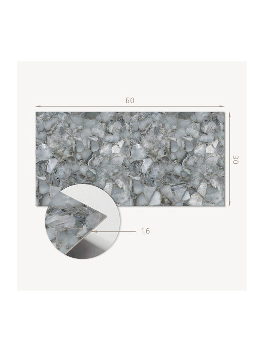 Set Plăci PVC Decorațiune Bucătărie Sau Baie Mozaic De Piatră Veni 6x60x30 Bucăți