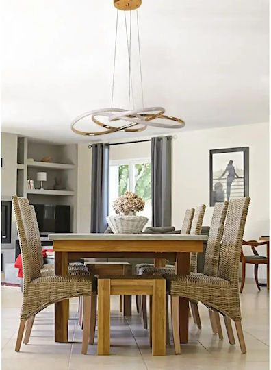 Candelabru LED Auriu 3 Culori Lumini Suspendate Homs Ro Lx 40024 Candelabru LED Auriu 3 Culori Lumini Suspendate Homs Ro Lx 40024