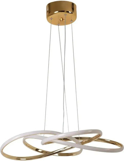 Candelabru LED Auriu 3 Culori Lumini Suspendate Homs Ro Lx 40024
