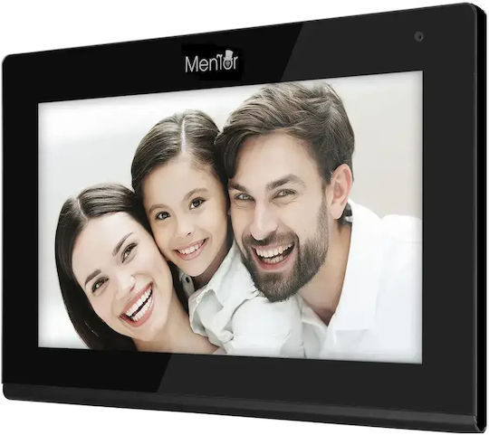 Smart Video Interfon 1 Familie Mentor Svk474b 4-fire WiFi Card Pin Tuya 7 Inch Ips Dvr Fhd 2mp Ik08 Negru