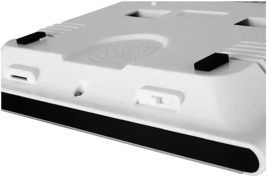 Smart Video Interfon 2 Familii Mentor Svk4105w 4 Fire WiFi Card Pin Tuya 10 Inch Ips Dvr Fhd 2mp Ik08 Alb
