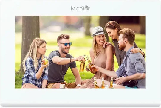 Ai Smart Wi-Fi Video Interfon 1 Familie Mentor Svk2104w 2 Fire 10 Inch Ips 2mp Fhd Pin Card Tuya Ip65 Alb