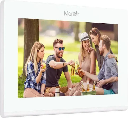 Interfon Video Smart Wi-Fi Ai Pentru 2 Familii Mentor Svk2103w 2 Fire 10 Inch Ips 2mp Fhd Card Pin Tuya Ip65 Alb