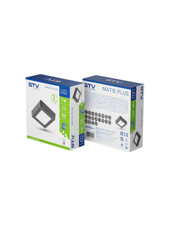 Gtv Deckenstrahler mit Eingebaute LED und Warmes Weiß Licht