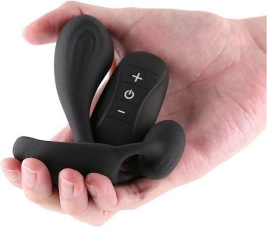 Anal Plug mit Vibration Kabellos Schwarz