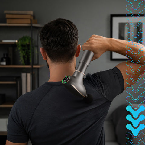 Isomedix Massage Gun for Neck, Head, Back, Legs, Body & Hands with Vibration and Heating Function