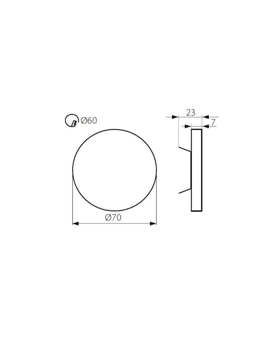 Φωτιστικό Σκάλας Liria Led Cw 12v Χάλυβα Kanlux