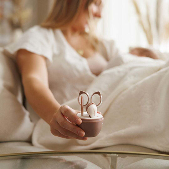 Babyono Σετ Περιποίησης Νυχιών Μωρού Μπεζ