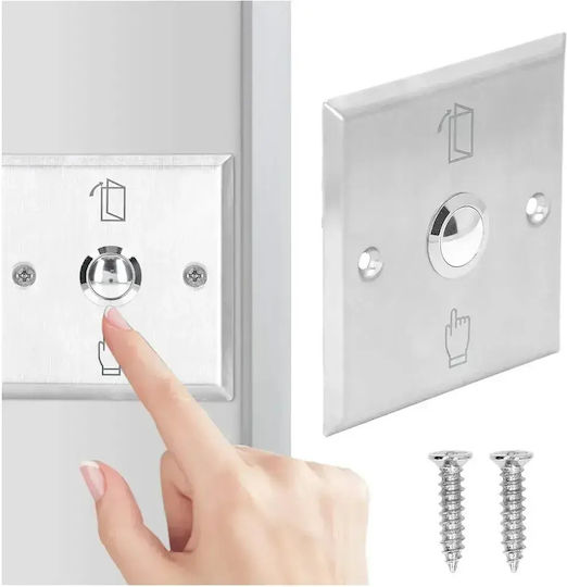 Mentor Acs032 Access Control Exit Button No Com 12v Recessed Steel