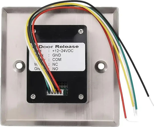 Mentor Buton De Ieșire Fără Contact Acs034 Control Acces Senzor Infraroșu No Nc Com 12-24v Încastrat Iluminat Oțel