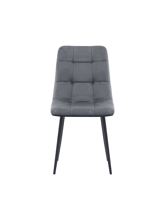Tito Dining Chair Velvet Anthracite 44x55x88cm