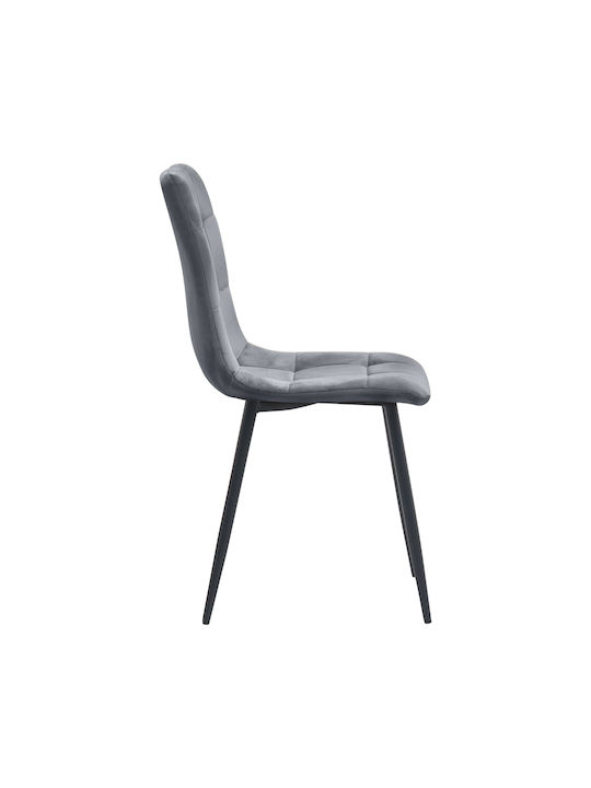 Tito Dining Chair Velvet Anthracite 44x55x88cm