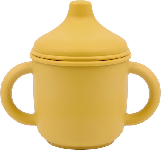 Baby Cloud Παιδικό Ποτηράκι από Σιλικόνη Κίτρινο 150ml