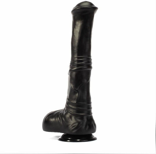 X-Men Dildo Mit Hoden Und Saugnapf Schwarz 31cm