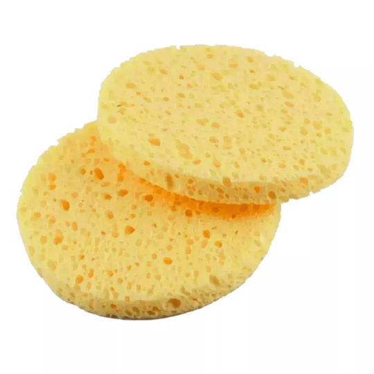 Assim 752 Facial Care Tools Cleaning Sponge Set 2 Pieces