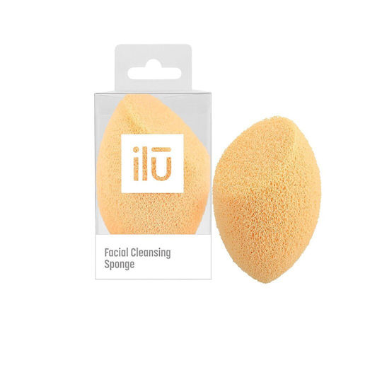 Ilu Olive Cut Facial Care Tools Cleaning Sponge 1 Piece