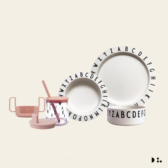 Design Letters Σετ Φαγητού Tritan Eat & Learn από Πλαστικό Πράσινο 3τμχ