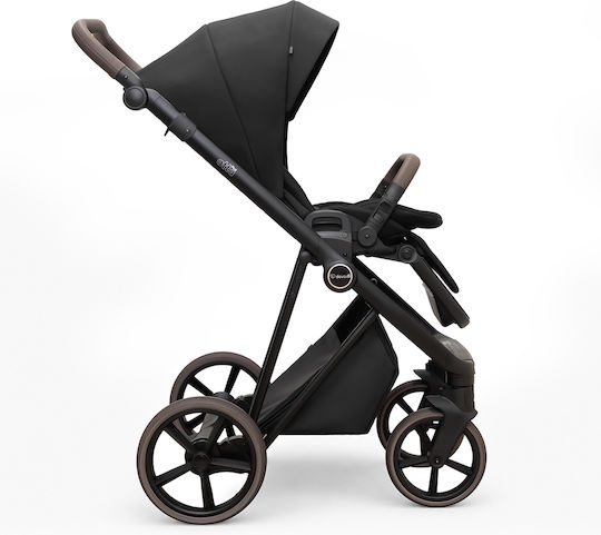 Dovadi Atta Plus Reversible 3 in 1 Baby Stroller Suitable for Newborn Caviar