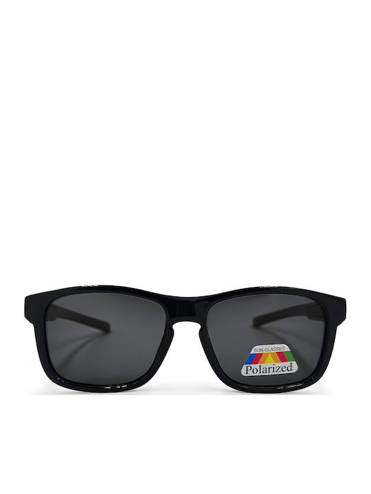 Optosquad Τετράγωνα Παιδικά Γυαλιά Ηλίου με Polarized Φακό Μαύρα