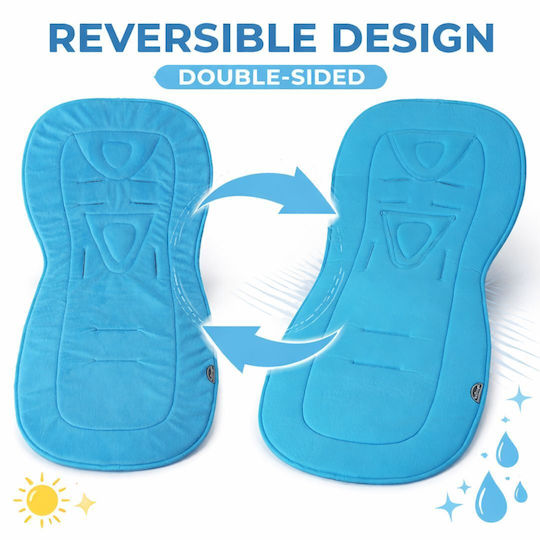 Bo Jungle Στρώμα Καροτσιού B-Stroller Liner Turquoise Διπλής Όψης Τιρκουάζ
