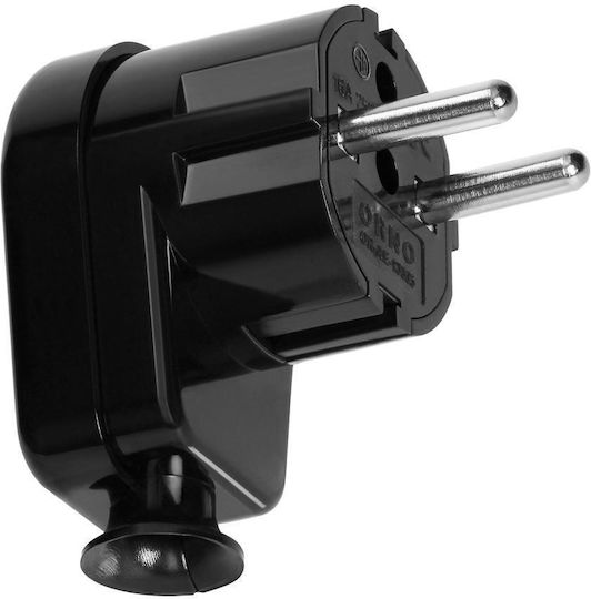 Mufă Schuko Colțar Uni-schuko 16A 230V Neagră