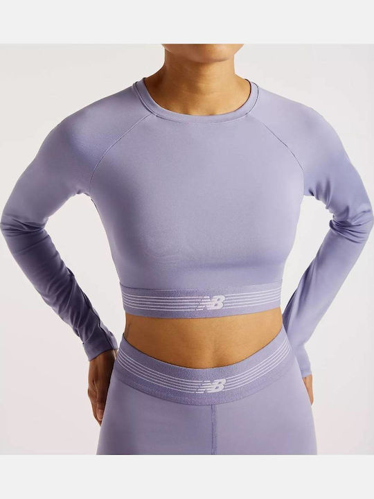 Γυναικεία Μπλούζα Μακρυμάνικη Grey Violet