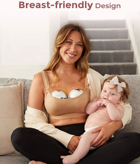 Momcozy M5 Tragbares Doppel Milchpumpe Strom Gray
