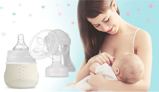 Berdsen Pompa de sân simplă manuală Fără BPA Alb 150ml