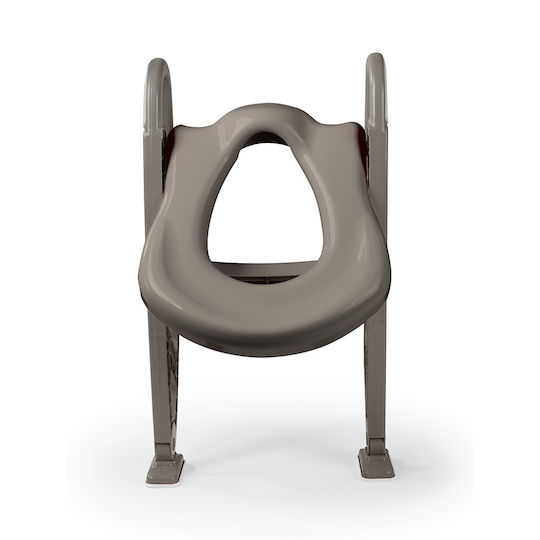 Dolu Toddler Toilet Seat Grey with Footrest, Handles & Cushion