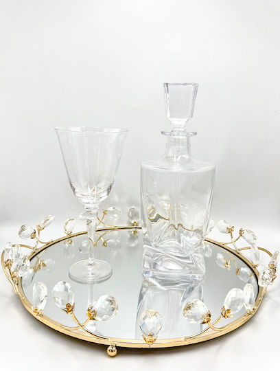La Vie En Rose Rin-G27 Glass Decorative Tray