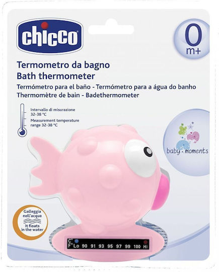 Chicco Analogic Termometru de baie Peștișor până la 90°C Roz