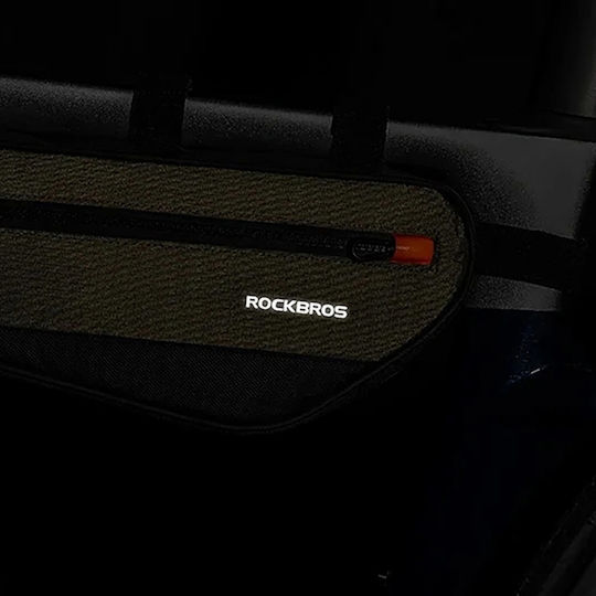 Rockbros 30120079001 Bicycle Bag 1.7 L Frame Green Black 5907769361432