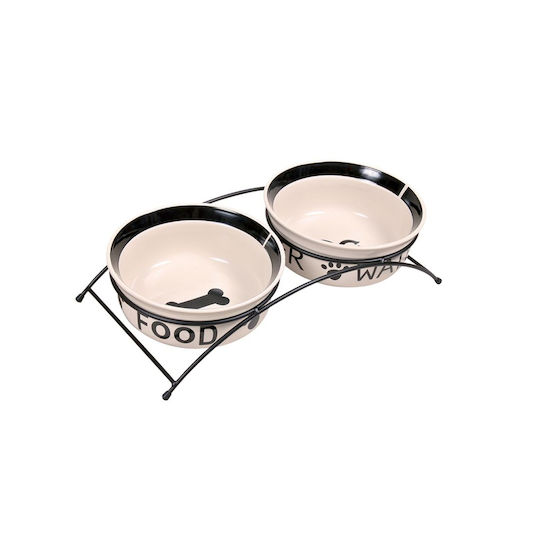 Trixie Bol Ceramic pentru Mâncare și Apă pentru Câine și Pisică 2 x 250ml 13cm 2buc