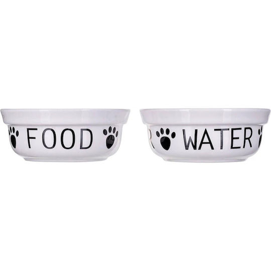 Trixie Bol Ceramic pentru Mâncare și Apă pentru Câine și Pisică 2 x 250ml 13cm 2buc