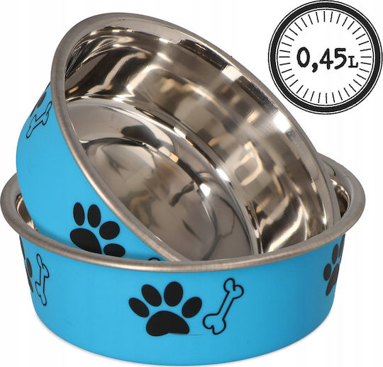 Barry King Bol Metalic Pentru Mâncare Pentru Câine & Pisică 450ml 14cm