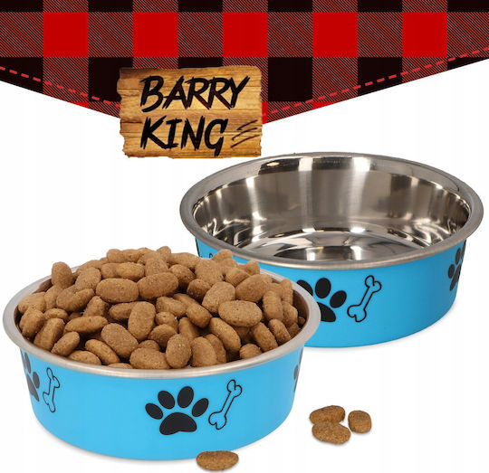 Barry King Bol Metalic Pentru Mâncare Pentru Câine & Pisică 450ml 14cm